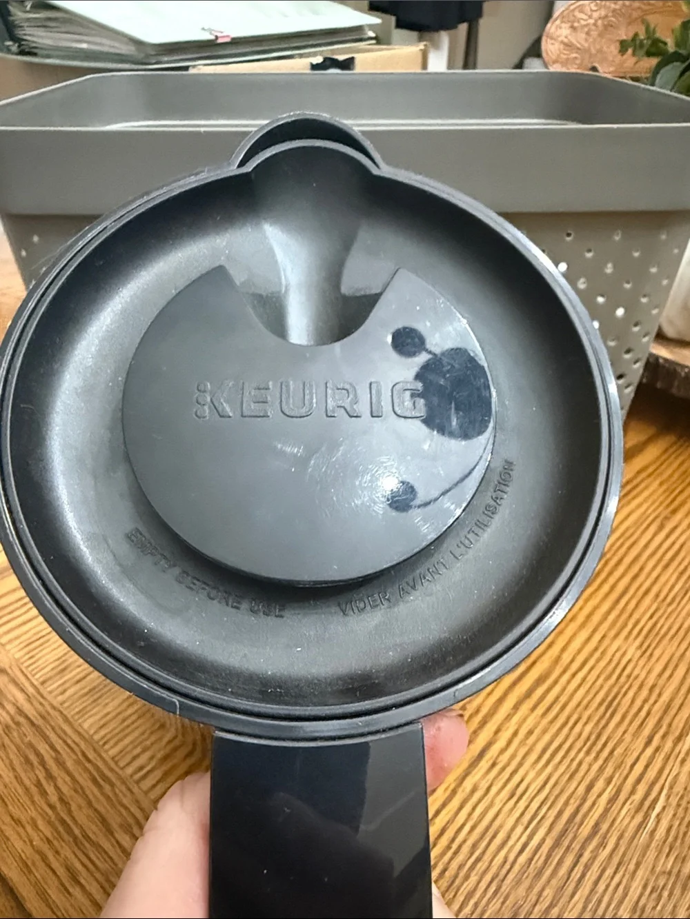 Keurig Black Insulated Thermal Coffee Carafe with removable lid like new